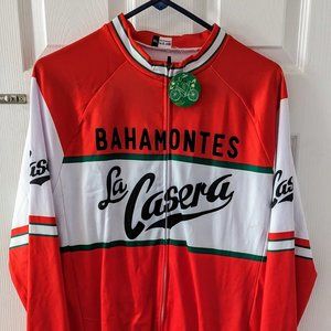La Casera Bahamontes Retro Long Sleeve Men's Cycling Jersey (size XL)
